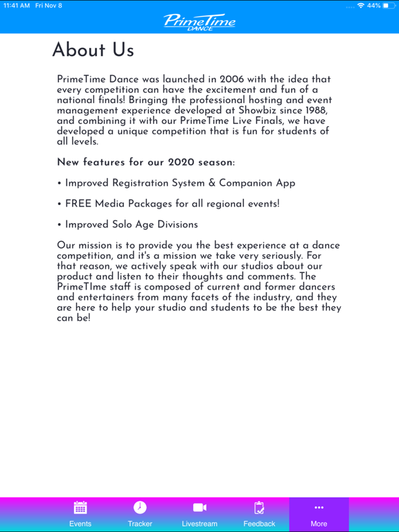 PrimeTime Dance iPad screenshot 5 - Entertainment app