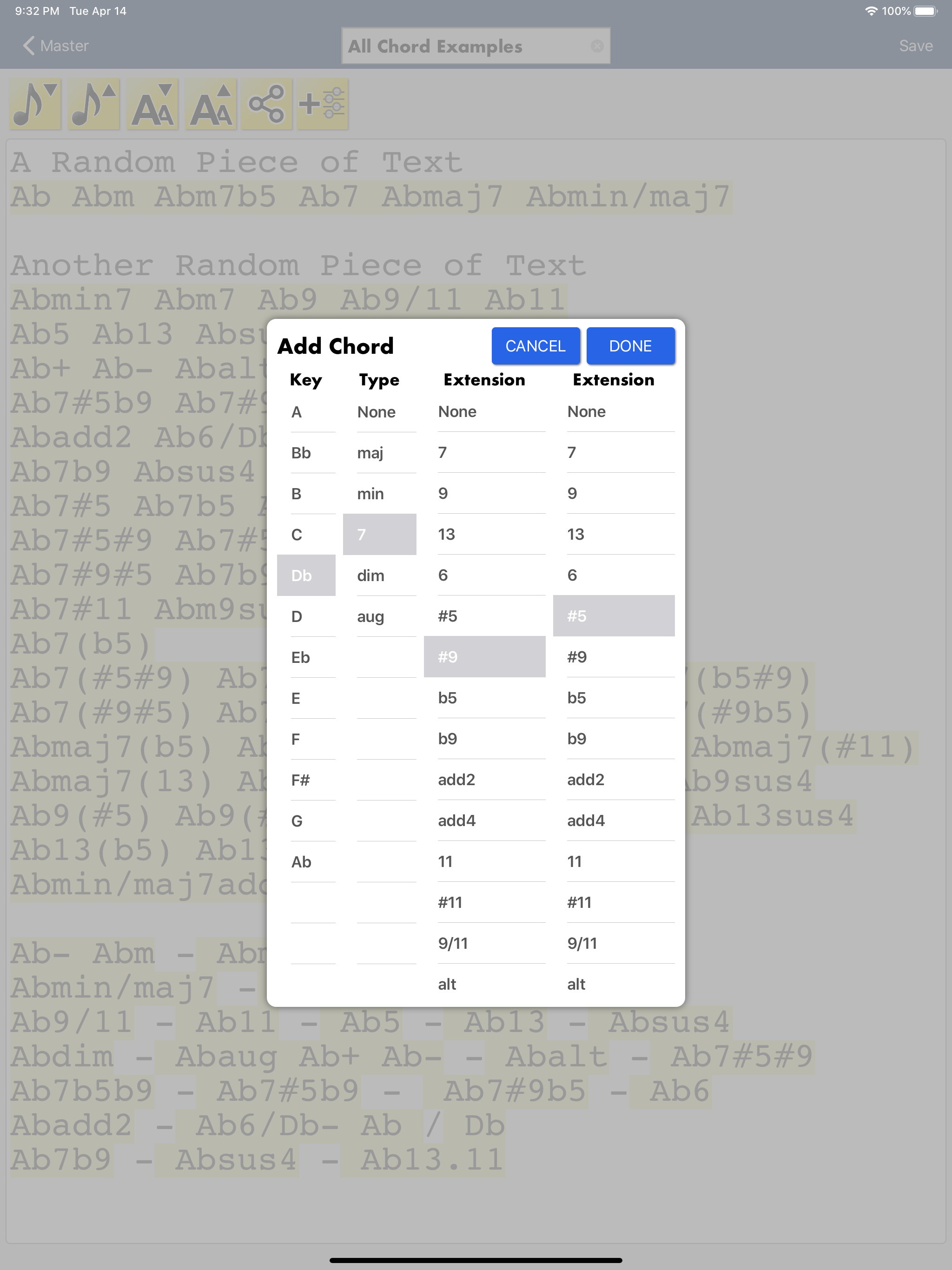 Song Compose and Transpose screenshot 7