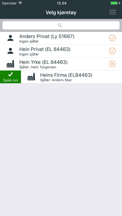 EG Holte Kjørebok Screenshot