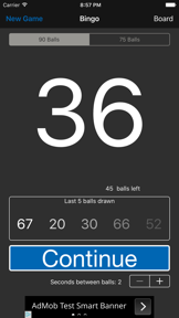 Bingo screenshot
