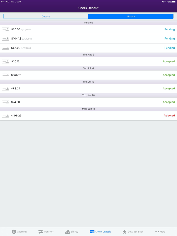 BankFinancial Mobile App iPad screenshot 8 - Finance app