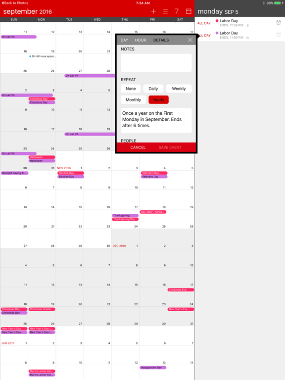 Screenshot #5 pour Calvetica Calendar
