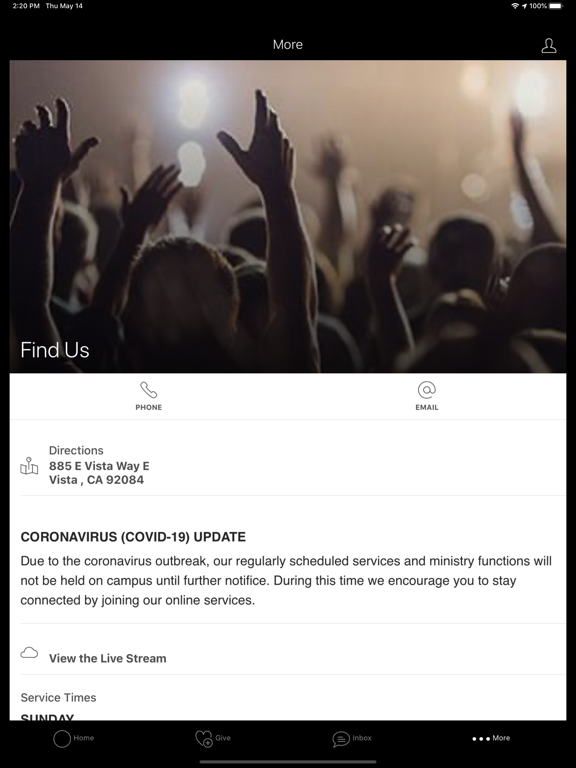Calvary Vista iPad screenshot 2 - Lifestyle app