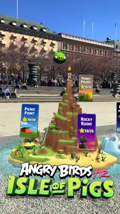 Angry Birds AR: Isle of Pigs iPhone image 1