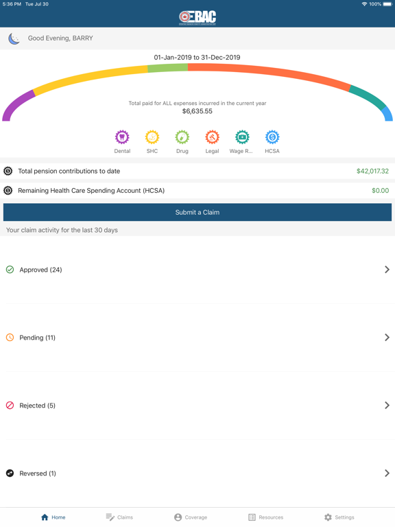 OEBAC Mobile iPad screenshot 6 - Medical app