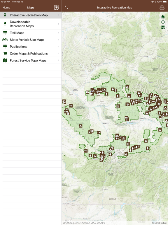 Rocky Mtn National Forests iPad screenshot 7 - Travel app