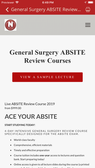 National Surgery Review screenshot 3