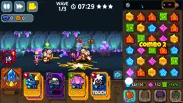 puzzle defense: match 3 battle iphone screenshot 4