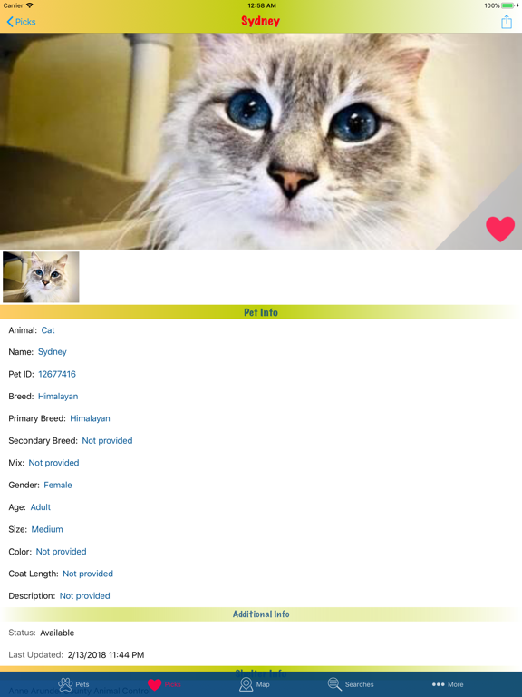 Pet Pick iPad screenshot 7 - Lifestyle app