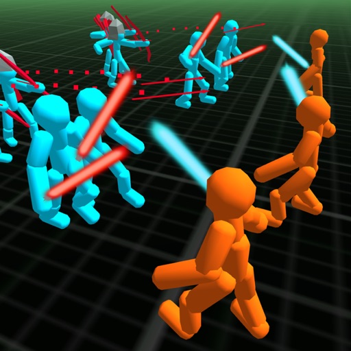 Stickman Neon Battle Simulator iOS App