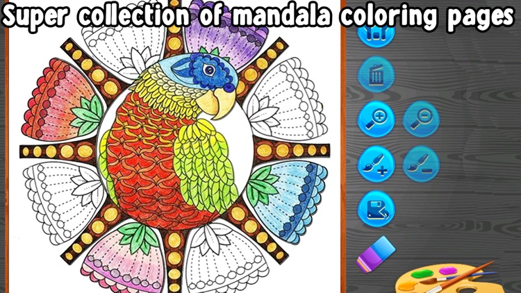 Birds Mandala Coloring - Relax screenshot-3