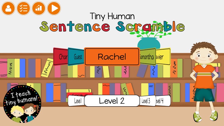 Tiny Human Sentence Scramble