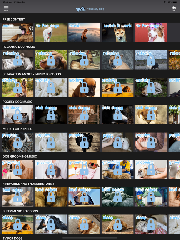 Screenshot #4 pour RelaxMyDog - Relaxing Music TV