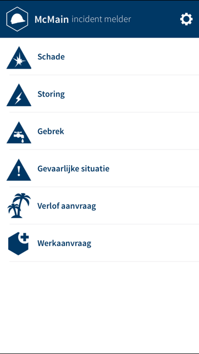 Screenshot #1 pour McMain Melder App