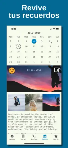 Screenshot 4 Diario personal · iphone