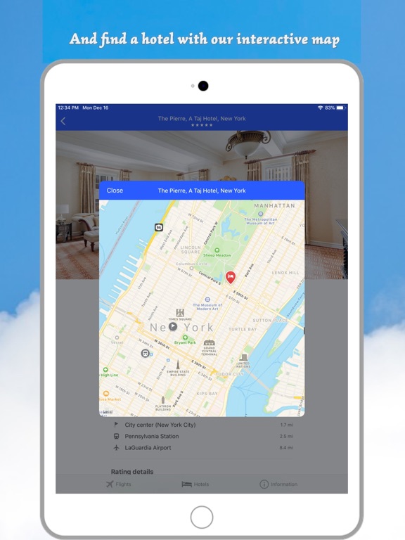 Find Airlines Flights iPad screenshot 8 - Travel app