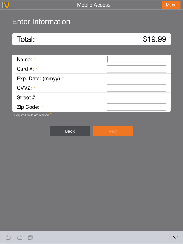 Vanco Payments Mobile Access