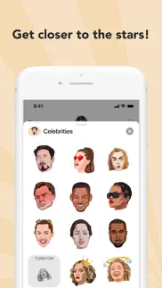 celebrities stickers iphone screenshot 1