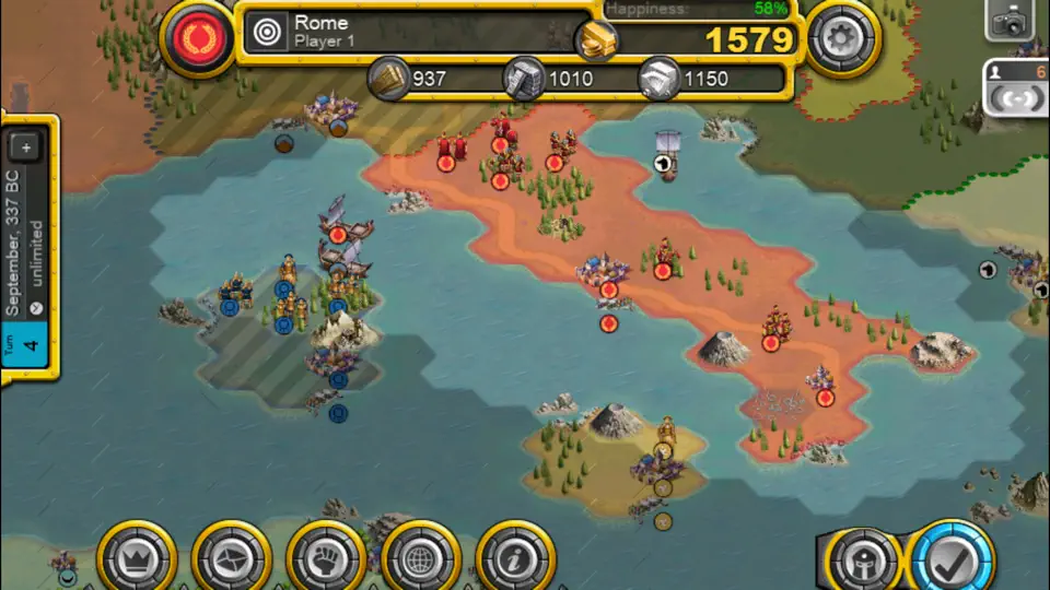 Capture d'écran de Demise Of Nations sur iPhone 4
