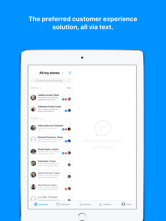 Instaply iPad screenshot 1 - Business app