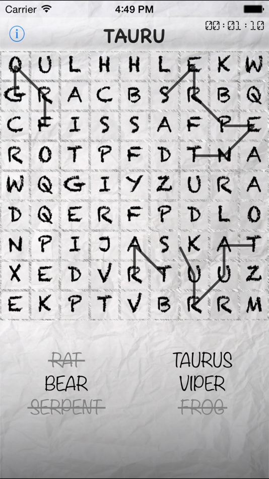 #1. words search Z (iOS) 由: Liutauras Stravinskas