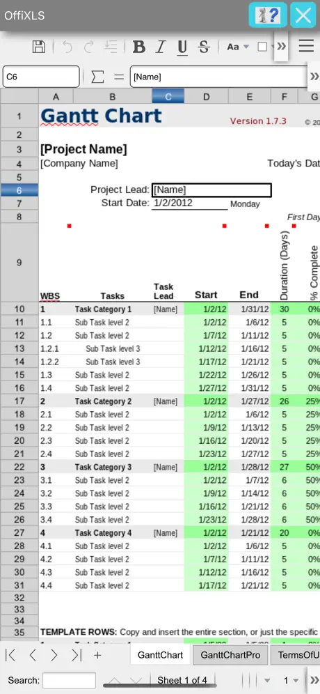 OffiXLS spreadsheet editor