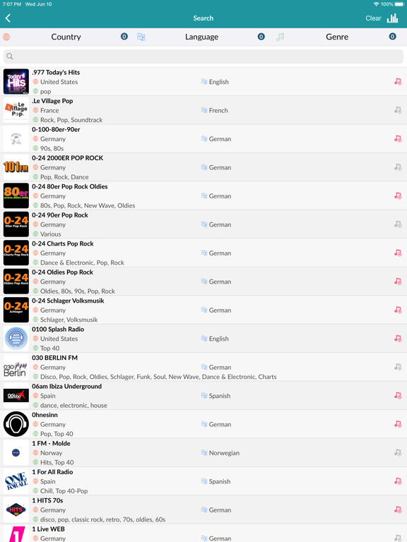 Screenshot #6 pour Radio Pod - Live Online Radio