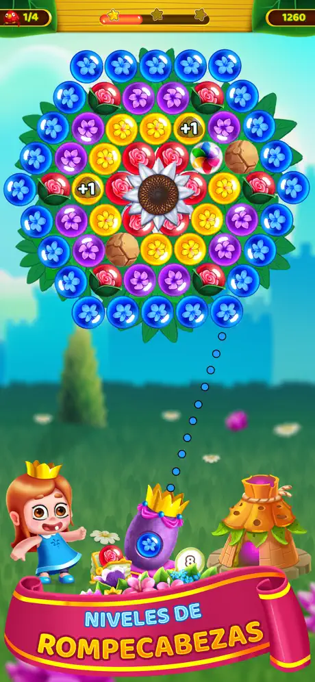 Flower Games - Bubble Shooter