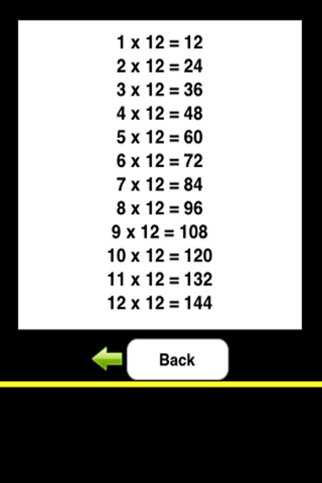 iTimesTables multiply tests screenshot 3