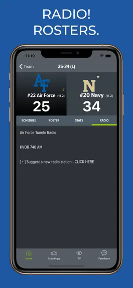 Game screenshot Air Force Football Schedules apk
