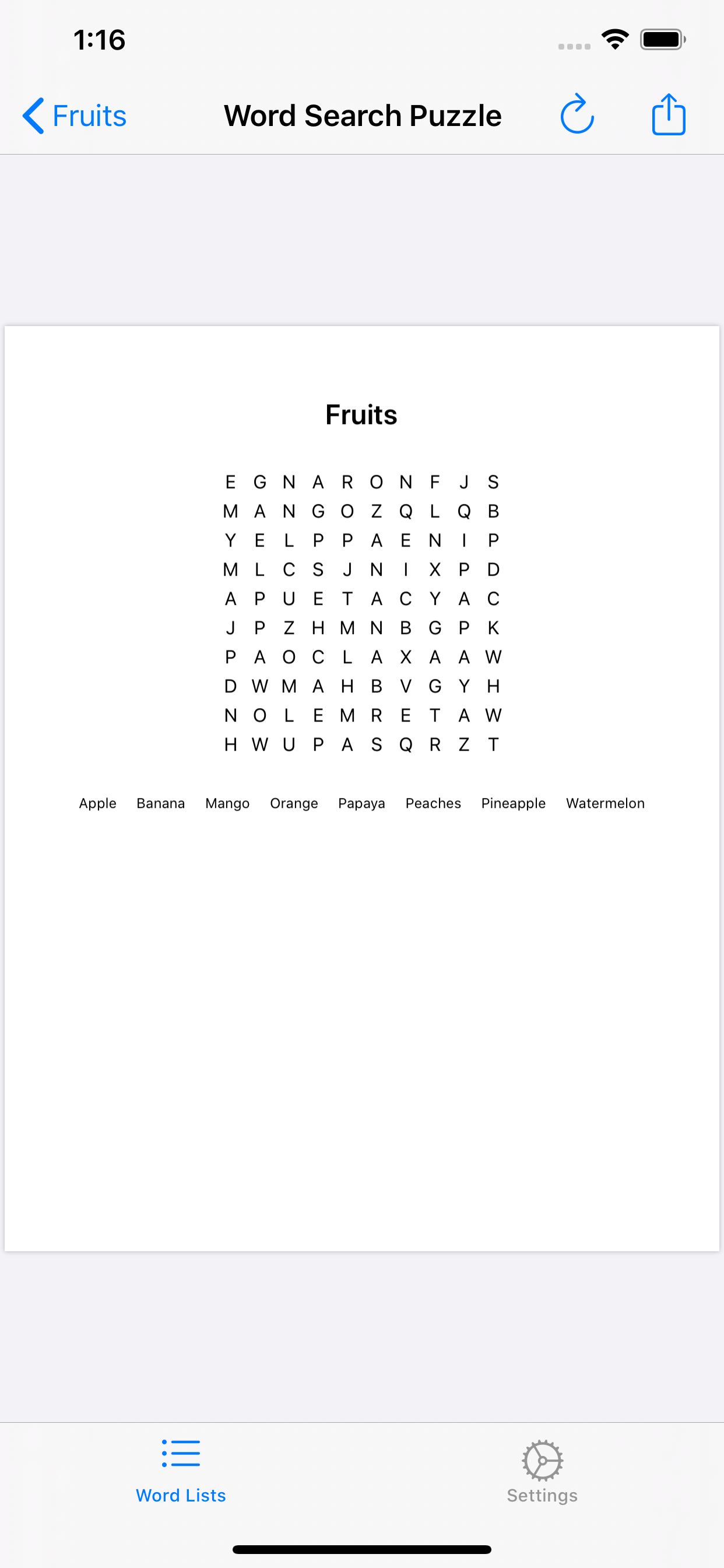 Word Search Gen