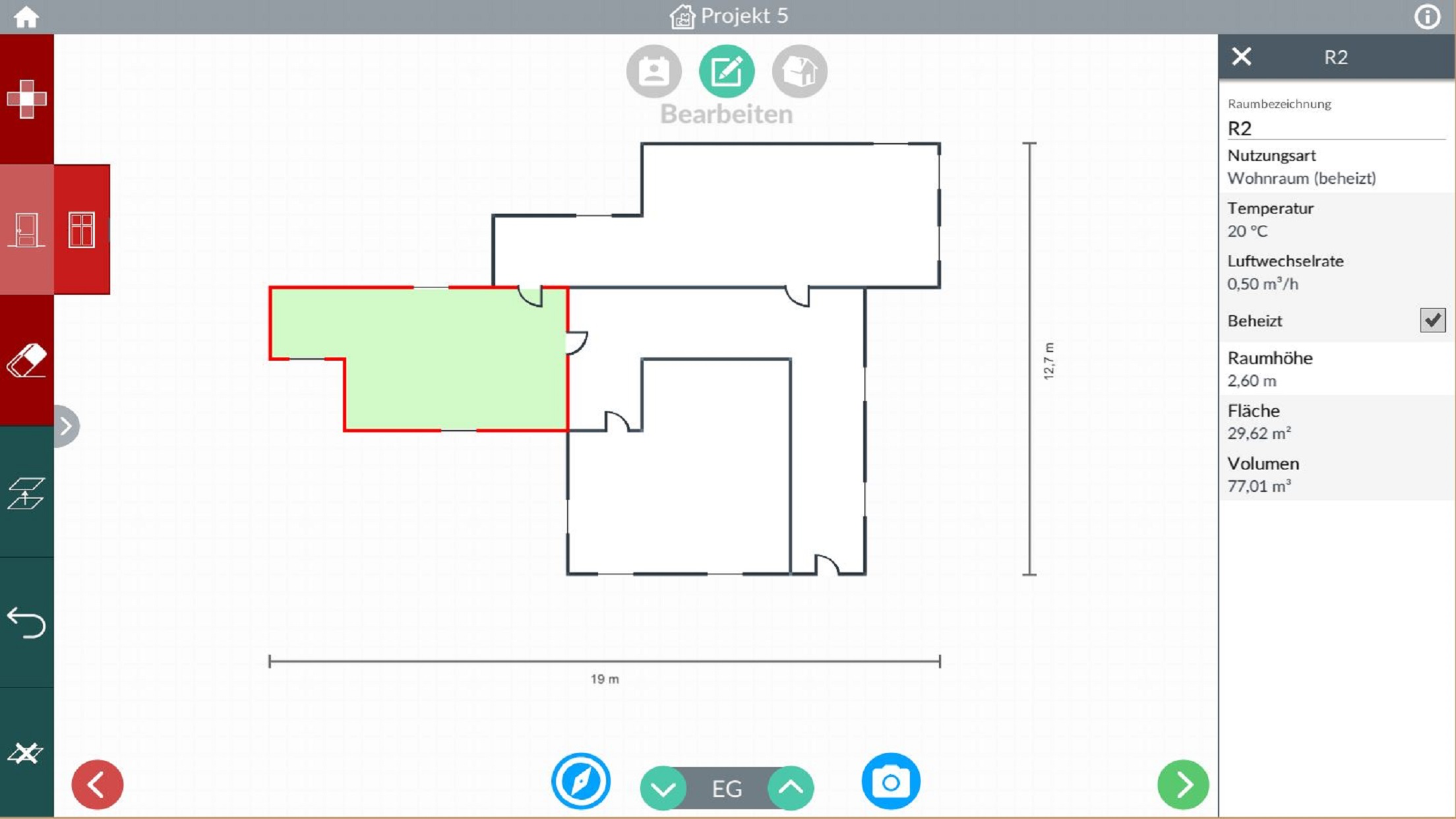 bimCAD + Luftverbund App