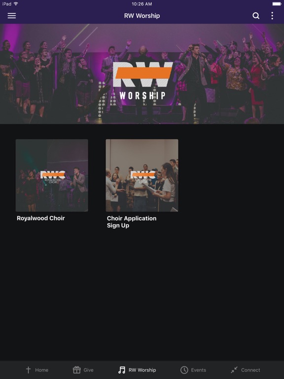 Royalwood Church iPad screenshot 3 - Lifestyle app