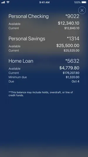 RFCU Mobile Banking screenshot 1