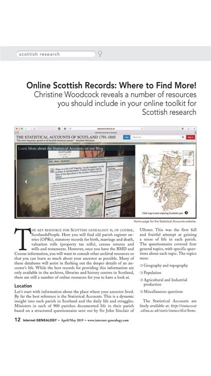 Internet Genealogy Magazine