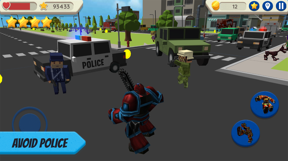 #2. Robot Hero: City Simulator 3D (iOS) 来自: Sergei Zykov