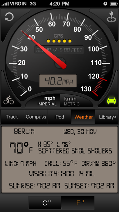 Speedometer GPS plus (Car speedometer, Bike cyclometer) screenshot 4