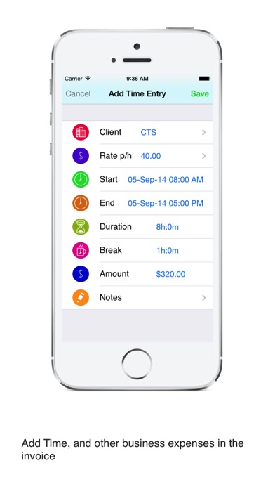 Screenshot #3 pour Time Tracker Time invoice pdf
