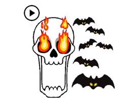 Animated Skull Emoji Sticker