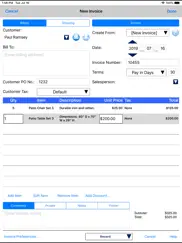 express invoice invoicing ipad bildschirmfoto 3