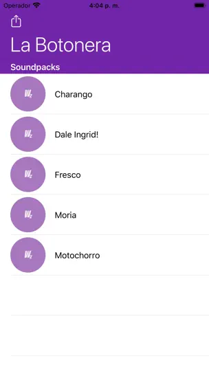 Captura de pantalla de La Botonera De Sonidos en iPhone 2