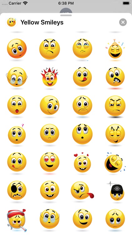 Yellow Smiley Emoji Stickers