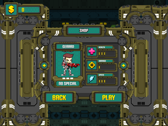Future Shooter 2D iPad screenshot