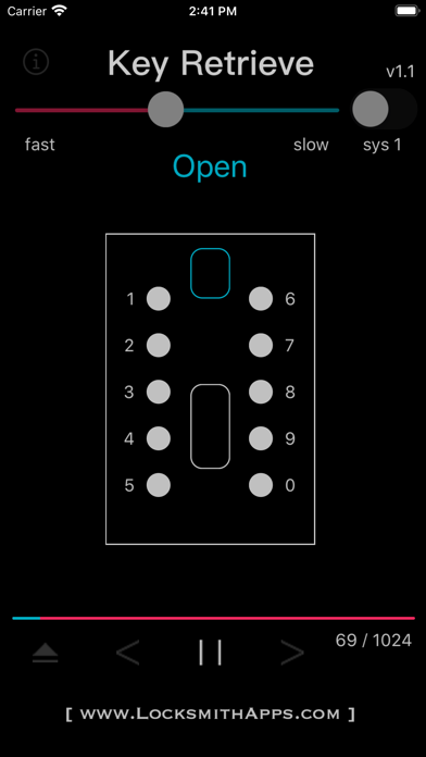 Key Retrieve Screenshot