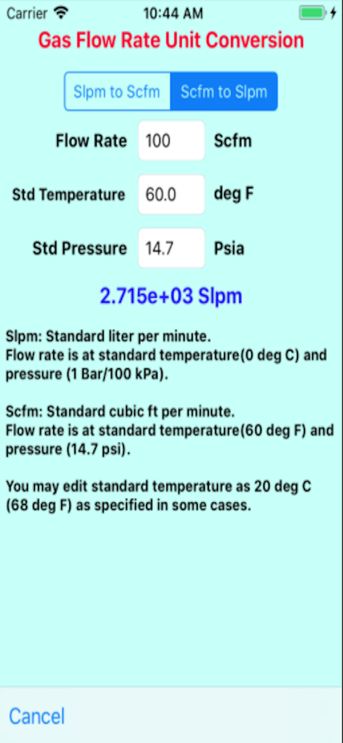 SI To USCS unit Conversion