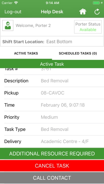 HelpDesk - Porter Tracking