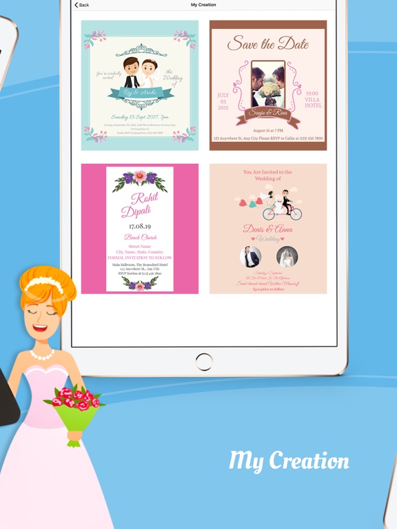 Wedding & Anniversary Card iPad screenshot