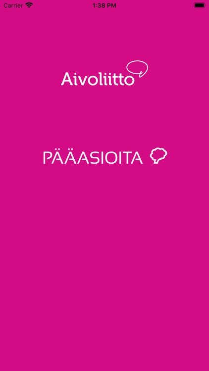 Pääasioita