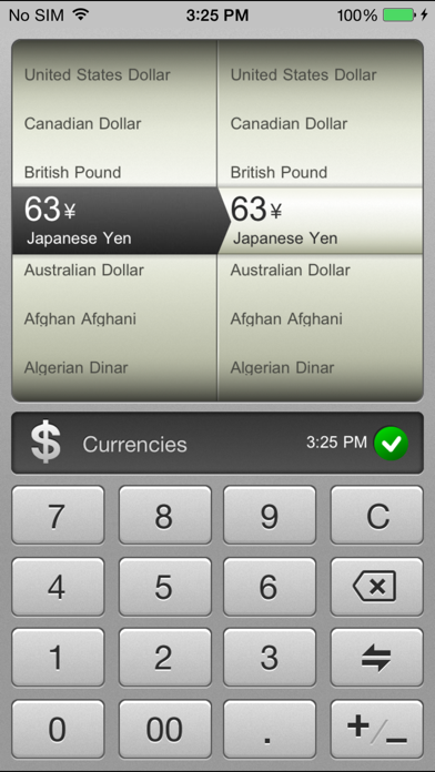 Converter: Units & Currencies. Screenshot