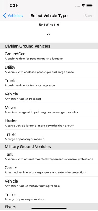 Screenshot of VehicleMaker
